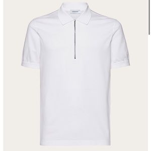 Salvatore Ferragamo Polo with zip collar